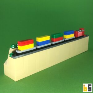 Dieselelektrischer Zug – Bausatz aus LEGO®-Steinen