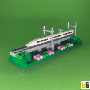 Shinkansen-Zug – Bausatz aus LEGO®-Steinen