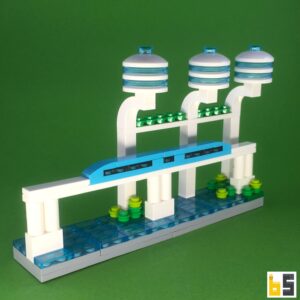Magnetschwebebahn – Bausatz aus LEGO®-Steinen