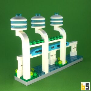 Magnetschwebebahn – Bausatz aus LEGO®-Steinen