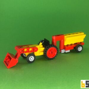 Micro Traktor 1972 – Bausatz aus LEGO®-Steinen