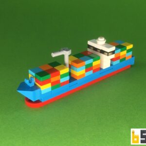 Containerschiff – Bausatz aus LEGO®-Steinen