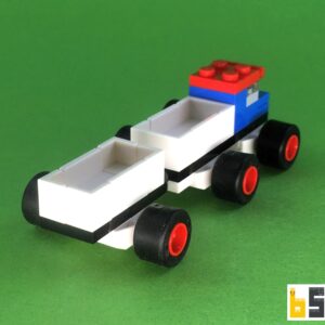 Micro Lastwagen mit Anhänger – Bausatz aus LEGO®-Steinen