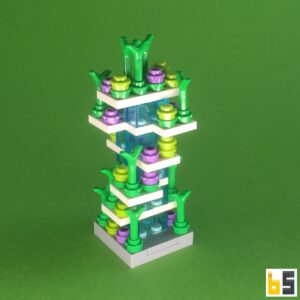 Begrüntes Gebäude – Bausatz aus LEGO®-Steinen