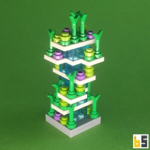Plant-covered building – kit from LEGO® bricks