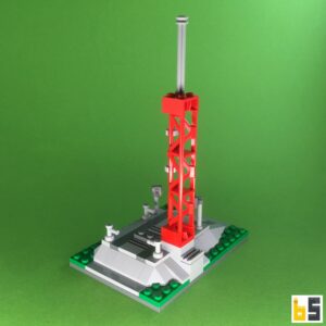 Raketen-Abschussrampe – Bausatz aus LEGO®-Steinen