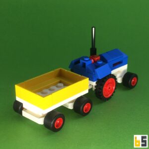 Micro Traktor mit Anhänger – Bausatz aus LEGO®-Steinen