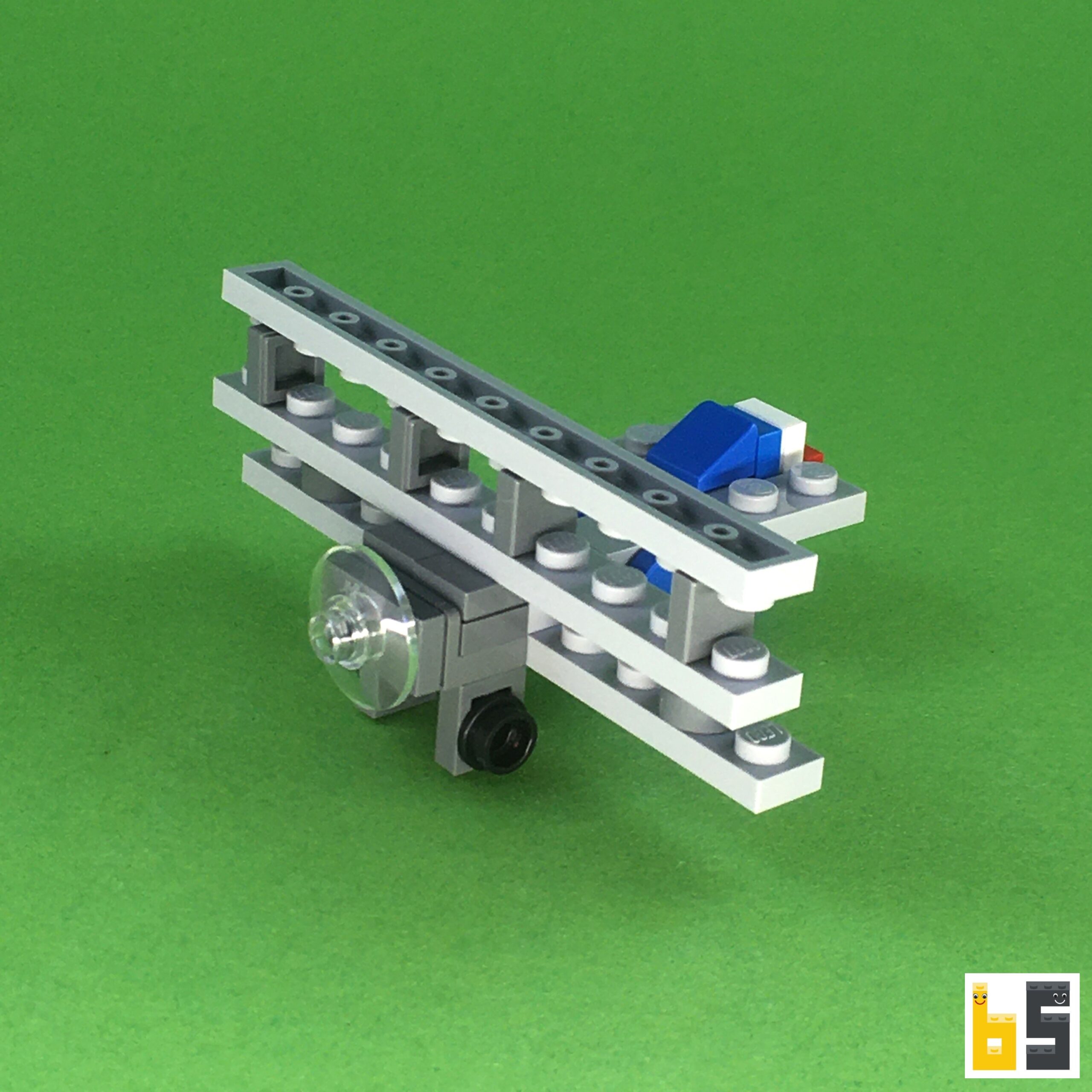 Micro Sopwith Triplane kit from LEGO bricks The Brickworms