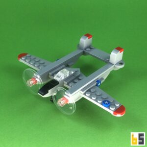 Micro Lockheed P-38 Lightning – kit from LEGO® bricks