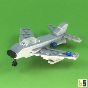 Friedenstaube mit Flugzeugen aus den 1950er Jahren – Bausatz aus LEGO®-Steinen