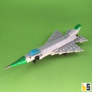 Friedenstaube mit Flugzeugen aus den 1960er Jahren – Bausatz aus LEGO®-Steinen