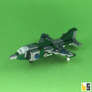 Friedenstaube mit Flugzeugen aus den 1970er Jahren – Bausatz aus LEGO®-Steinen