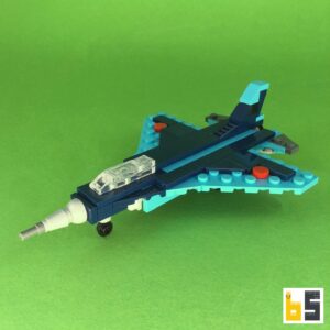Micro Mitsubishi F-2 – Bausatz aus LEGO®-Steinen